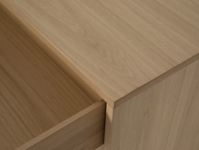 Bufet 2 usi 2 sertare Treviso 240cm, lemn de stejar, picioare metalice, feronerie cu amortizare, multiple finisaje disponibile, stil contemporan [23]