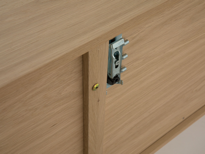 Bufet 2 usi 2 sertare Treviso 240cm, lemn de stejar, picioare metalice, feronerie cu amortizare, multiple finisaje disponibile, stil contemporan [22]