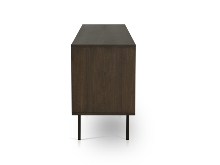 Bufet 2 usi 2 sertare Treviso 240cm, lemn de stejar, picioare metalice, feronerie cu amortizare, multiple finisaje disponibile, stil contemporan [30]