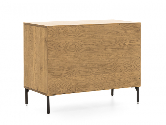 Bufet 2 usi Atlas 100cm, modular, lemn masiv de stejar, picioare metalice, feronerie cu amortizare, multiple finisaje disponibile, stil minimalist [11]
