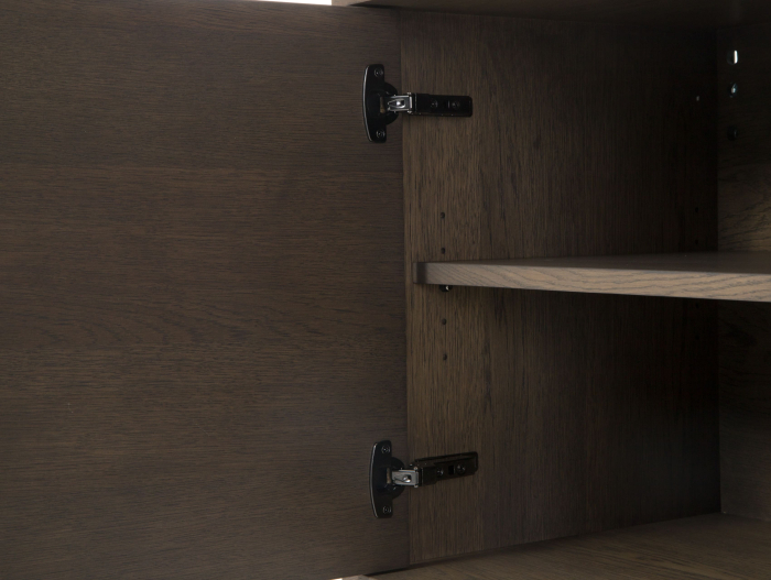 Bufet 3 usi 1 sertar Treviso 213cm, lemn de stejar, picioare metalice, feronerie cu amortizare, multiple finisaje disponibile, stil contemporan [13]