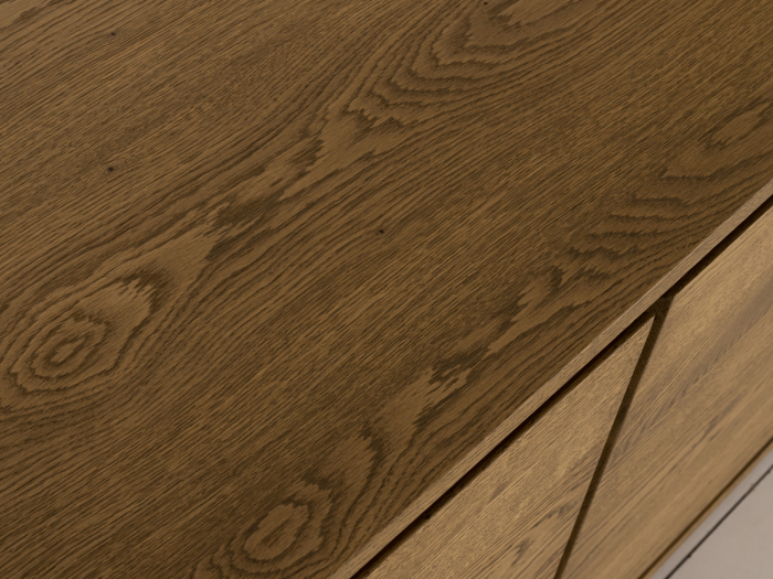 Bufet 4 usi Kiss 203cm, lemn de stejar, soclu 3cm, feronerie cu amortizare, multiple finisaje disponibile, stil minimalist [13]