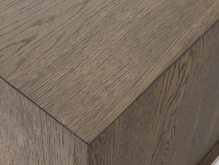 Bufet 4 usi Rimini 227cm, lemn de stejar, picioare metalice, feronerie cu amortizare, multiple finisaje disponibile, stil contemporan [14]
