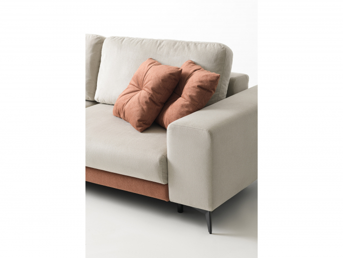 Canapea Extensibila cu Spatiu de Depozitare Blend Personalizabila 230-260cm Stil Contemporan Tapiterie Stofa [14]