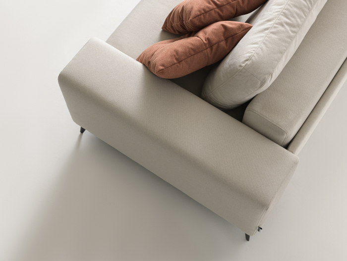 Canapea Extensibila cu Spatiu de Depozitare Blend Personalizabila 230-260cm Stil Contemporan Tapiterie Stofa [15]