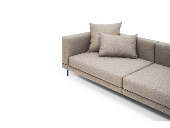 Canapea Extensibila Karol Personalizabila 258cm Stil Contemporan Tapiterie Stofa [12]