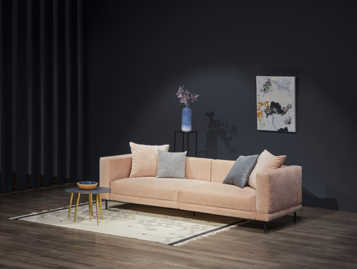 Canapea Extensibila Karol Personalizabila 258cm Stil Contemporan Tapiterie Stofa [3]