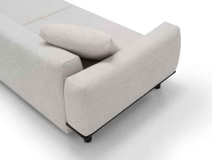 Canapea Extensibila Ezari Personalizabila 267cm Stil Contemporan Tapiterie Stofa [3]