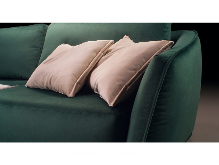 Canapea Extensibila Moon Personalizabila 248cm Stil Contemporan Cadru Lemn Masiv Tapiterie Stofa [33]