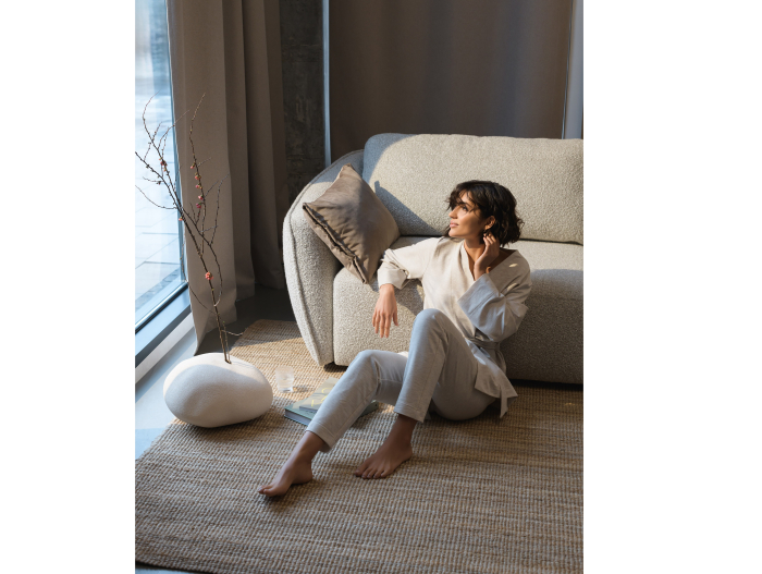 Canapea Extensibila Moon Personalizabila 248cm Stil Contemporan Cadru Lemn Masiv Tapiterie Stofa [26]