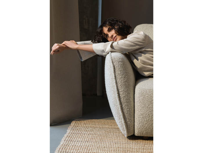 Canapea Extensibila Moon Personalizabila 248cm Stil Contemporan Cadru Lemn Masiv Tapiterie Stofa [11]