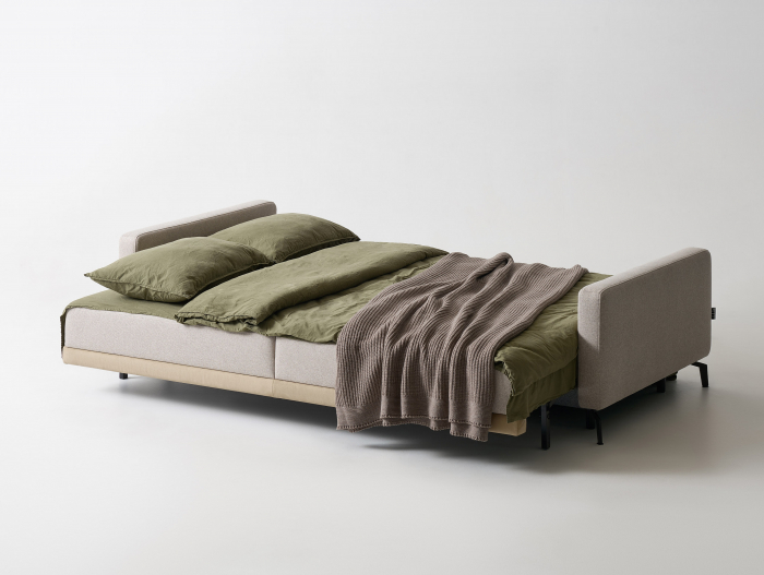 Canapea Extensibila cu Spatiu de Depozitare Notta Personalizabila 196-236cm Stil Contemporan Tapiterie Stofa [13]