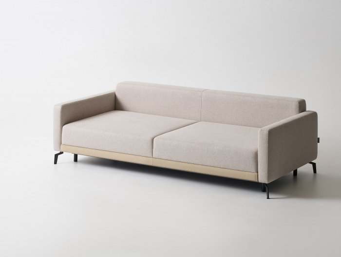 Canapea Extensibila cu Spatiu de Depozitare Notta Personalizabila 196-236cm Stil Contemporan Tapiterie Stofa [9]