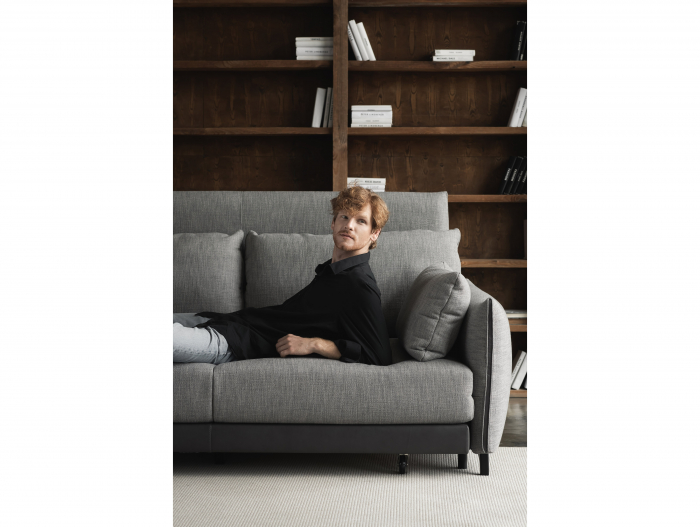 Canapea Extensibila Tulon Personalizabila 187-227cm Stil Contemporan Tapiterie Stofa [19]