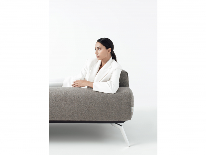 Canapea Linda Modulara Personalizabila 256cm Stil Contemporan Cadru Metal Tapiterie Stofa sau Piele [13]
