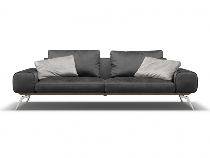 Canapea Linda Modulara Personalizabila 256cm Stil Contemporan Cadru Metal Tapiterie Stofa sau Piele [6]
