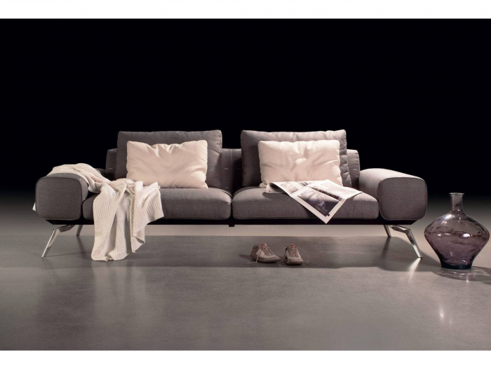 Canapea Linda Modulara Personalizabila 256cm Stil Contemporan Cadru Metal Tapiterie Stofa sau Piele [28]
