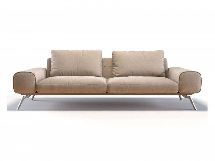 Canapea Linda Modulara Personalizabila 256cm Stil Contemporan Cadru Metal Tapiterie Stofa sau Piele [14]