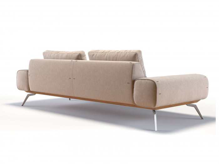 Canapea Linda Modulara Personalizabila 256cm Stil Contemporan Cadru Metal Tapiterie Stofa sau Piele [17]