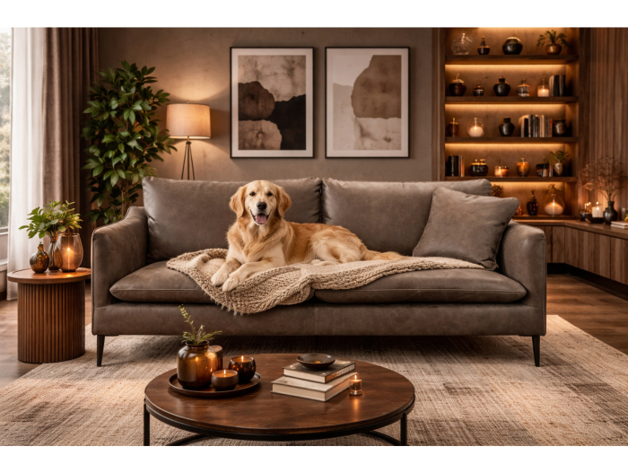 Canapea Linden Modulara Personalizabila 148-238cm Cadru Lemn Masiv Stil Scandinav Tapiterie Stofa sau Piele [3]