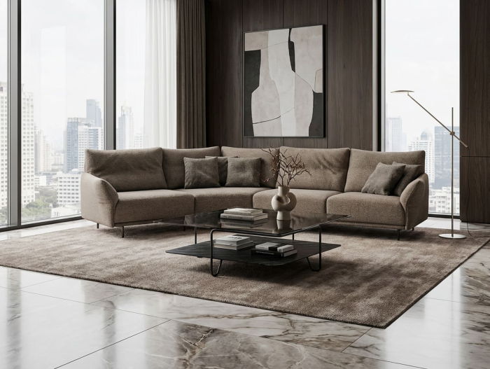 Canapea modulara Anaga, personalizabila, cadru lemn masiv, tapiterie stofa, stil Contemporan [26]