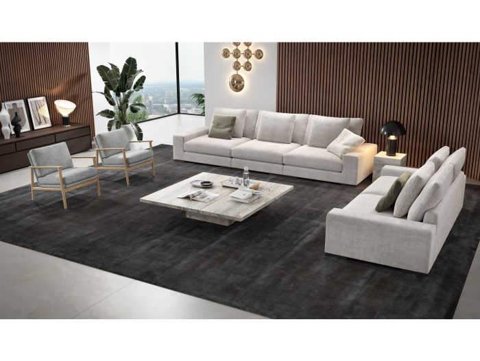 Canapea modulara Avant, personalizabila, cadru lemn masiv, tapiterie stofa, stil modern [7]