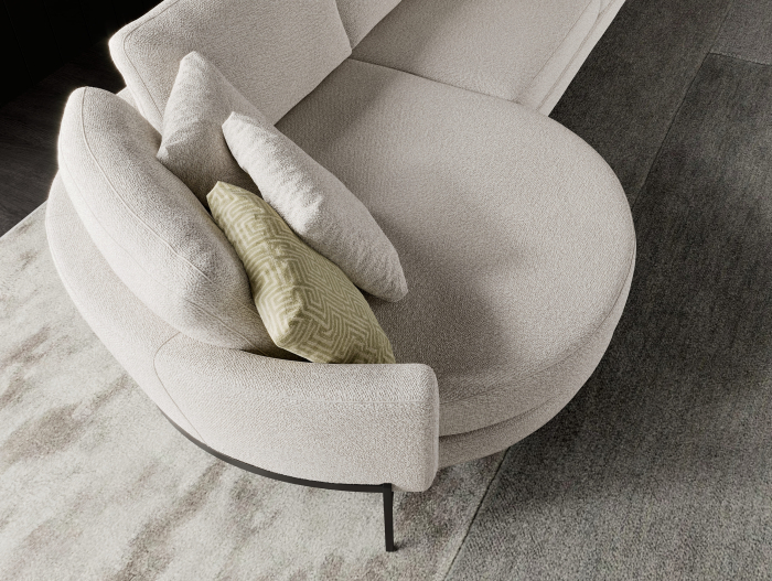 Canapea modulara Hudson, personalizabila, cadru lemn masiv, tapiterie stofa, stil Contemporan [9]