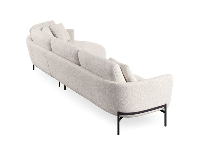 Canapea modulara Hudson, personalizabila, cadru lemn masiv, tapiterie stofa, stil Contemporan [3]