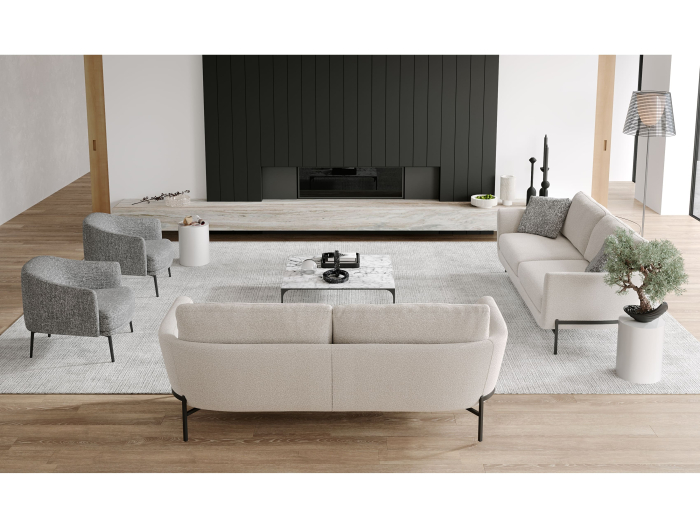 Canapea modulara Hudson, personalizabila, cadru lemn masiv, tapiterie stofa, stil Contemporan [11]