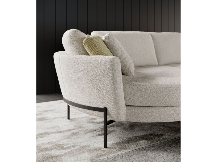 Canapea modulara Hudson, personalizabila, cadru lemn masiv, tapiterie stofa, stil Contemporan [5]