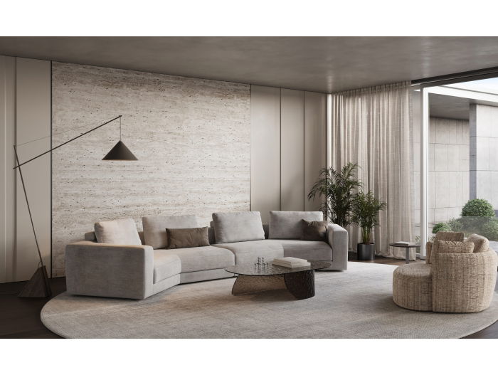Canapea modulara Maxwell, personalizabila, cadru lemn masiv, tapiterie stofa, stil Contemporan [6]