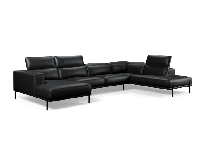 Canapea modulara Spectra, personalizabila, cadru lemn masiv, tapiterie stofa, stil Modern [13]