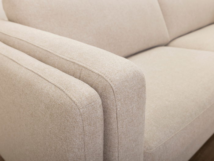 Canapea Nordic Duo Modulara Personalizabila 152-242cm Cadru Lemn Masiv Stil Scandinav Tapiterie Stofa sau Piele [6]