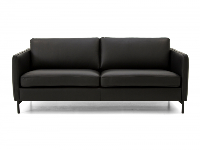 Canapea Nordic Modulara Personalizabila 152-242cm Cadru Lemn Masiv Stil Scandinav Tapiterie Piele [2]