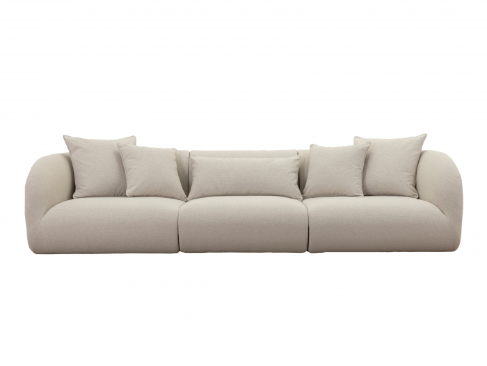 Canapea Pebble Modulara Personalizabila 146-306cm Cadru Lemn Masiv Tapiterie Stofa [8]