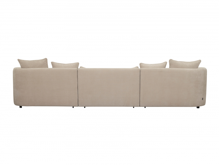 Canapea Pebble Natron Modulara Personalizabila 146-306cm Cadru Lemn Masiv Tapiterie Stofa [5]