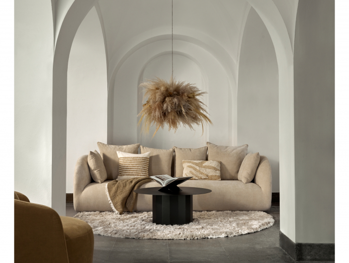 Canapea Pebble Smoke Modulara Personalizabila 146-306cm Cadru Lemn Masiv Tapiterie Stofa [2]