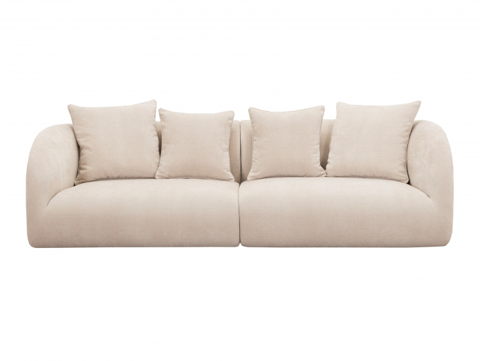 Canapea Pebble Smoke Modulara Personalizabila 146-306cm Cadru Lemn Masiv Tapiterie Stofa [4]