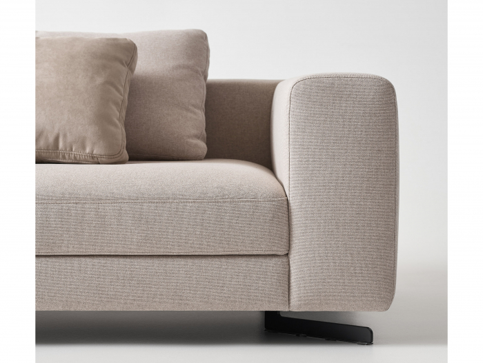 Coltar cu Sezlong Coin Modular Personalizabil 412x225cm Stil Contemporan Cadru Lemn Masiv Tapiterie Stofa sau Piele [4]