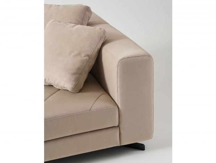 Coltar cu Sezlong Coin Modular Personalizabil 412x225cm Stil Contemporan Cadru Lemn Masiv Tapiterie Stofa sau Piele [8]
