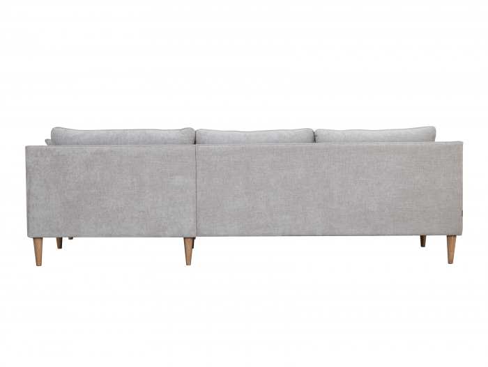 Coltar cu Sezlong Linden Modular Personalizabil 254cm Cadru Lemn Masiv Stil Scandinav Tapiterie Stofa sau Piele [4]