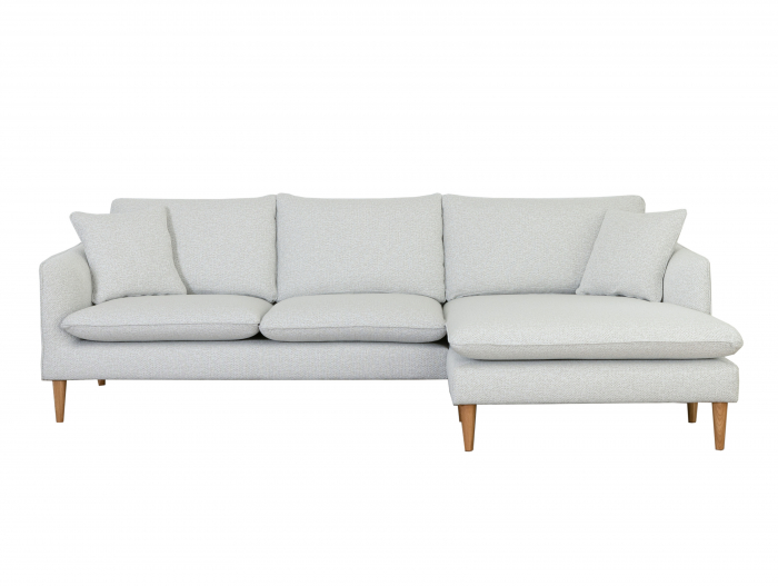 Coltar cu Sezlong Linden Modular Personalizabil 254cm Cadru Lemn Masiv Stil Scandinav Tapiterie Stofa sau Piele [5]
