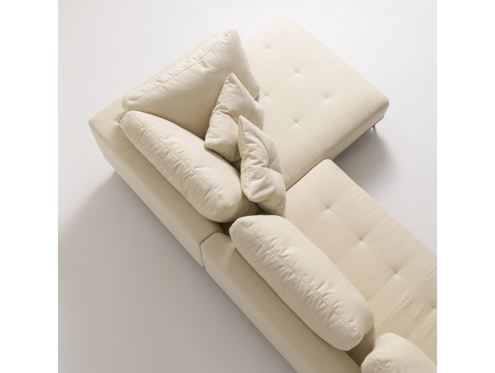 Coltar cu Sezlong Naive Modular Personalizabil 336cm Stil Contemporan Cadru Lemn Masiv Tapiterie Stofa sau Piele [10]