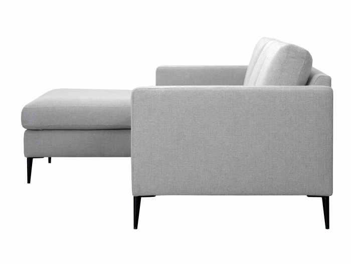 Coltar cu Sezlong Nordic Modular Personalizabil 248cm Cadru Lemn Masiv Stil Scandinav Tapiterie Stofa sau Piele [4]