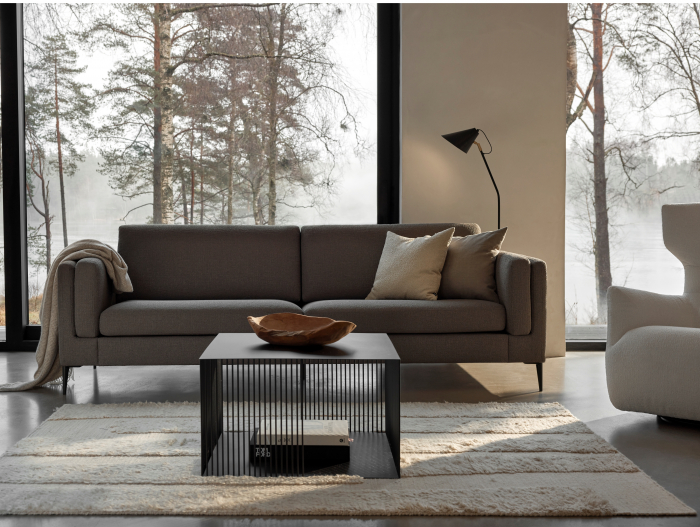 Coltar cu Sezlong Nordic Modular Personalizabil 289cm Cadru Lemn Masiv Stil Scandinav Tapiterie Stofa sau Piele [8]