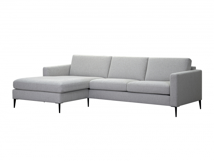 Coltar cu Sezlong Nordic Modular Personalizabil 248cm Cadru Lemn Masiv Stil Scandinav Tapiterie Stofa sau Piele [3]