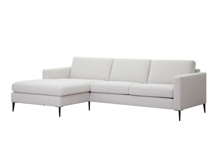 Coltar cu Sezlong Nordic Modular Personalizabil 248cm Cadru Lemn Masiv Stil Scandinav Tapiterie Stofa sau Piele [3]