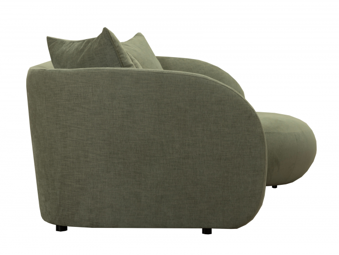 Coltar cu Sezlong Pebble Modular Personalizabil 276cm Cadru Lemn Masiv Tapiterie Stofa [7]
