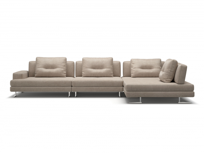 Coltar Ermes Modular Personalizabil 404x261cm Stil Contemporan Cadru Lemn Masiv Tapiterie Stofa sau Piele [3]