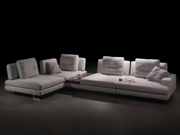 Coltar cu Sezlong si Masuta Ermes Modular Personalizabil 456x261cm Stil Contemporan Cadru Lemn Masiv Tapiterie Stofa sau Piele [12]